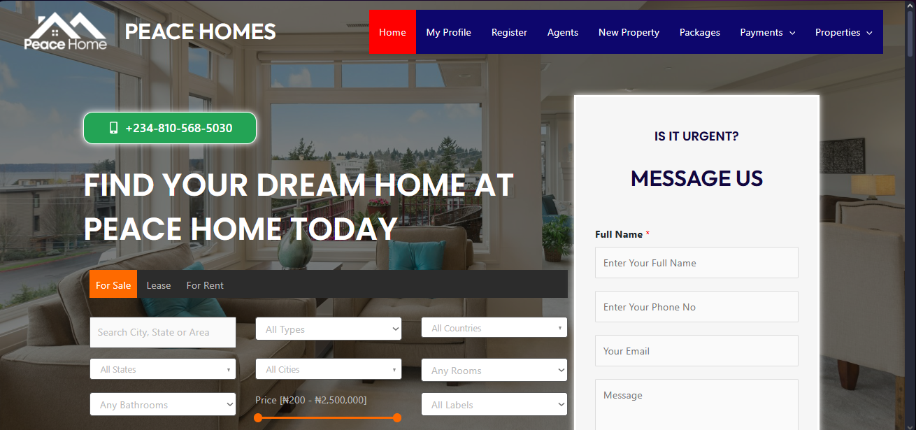 Property Listing Website
